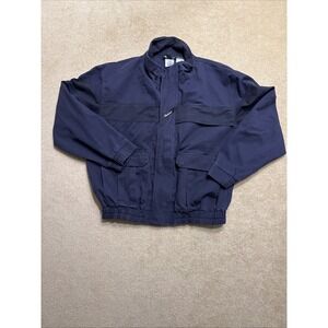 Workrite FR Jacket Mens XL Blue Flame Resistant Workwear Full Zip Jacket
